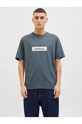 تیشرت سایز بزرگ مشکی مردانه رگولار Jack & Jones - کد 901985000