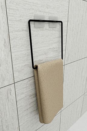 آویز حمام مشکی EVA METAL TASARIM - کد 901992470