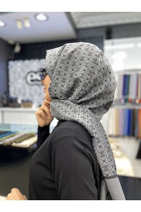 شال طوسی زنانه پنبه پلی استر Pierre Cardin - کد 890892364