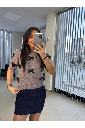 پلیور صورتی زنانه ساده caddstore - کد 902007767