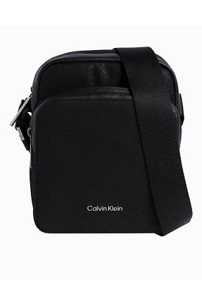 کیف دوشی مشکی مردانه پلی اورتان Calvin Klein - کد 883494724