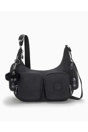 کیف دوشی مشکی زنانه پارچه ای Kipling - کد 902007926