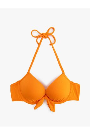 بالاتنه بیکینی نارنجی زنانه ساده Koton - کد 903258869