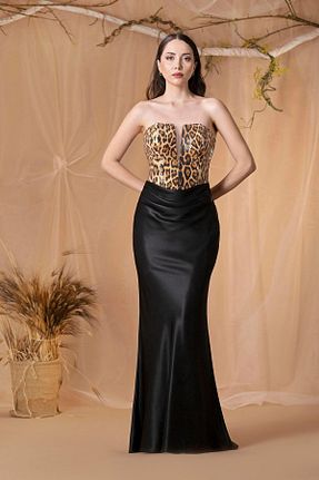 لباس مجلسی و فارغ التحصیلی مشکی زنانه ساتن Maxxe - کد 901906896