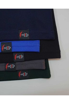 پولوشرت مشکی مردانه پنبه ای ekis collection - کد 903293459