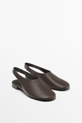 کفش کژوال قهوه ای زنانه چرم خالص Massimo Dutti - کد 903295988