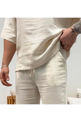 ست بالاتنه و پائین تنه بژ مردانه بافتنی SCSARVİN - کد 903801314