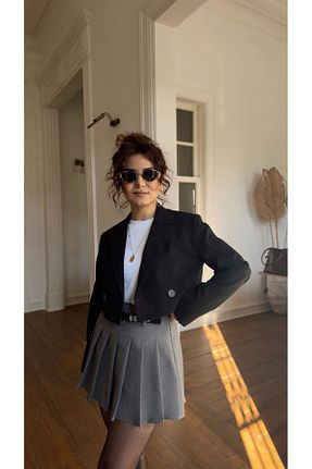 دامن طوسی زنانه ساده Fistan Byn Melisa - کد 902055941