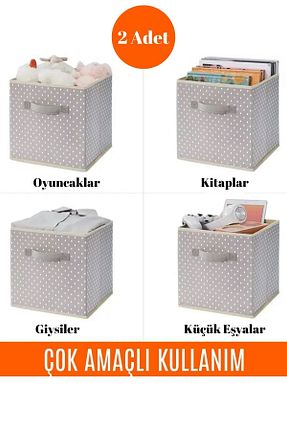 نظم دهنده کمد طوسی پارچه Ekici home textile - کد 902077532