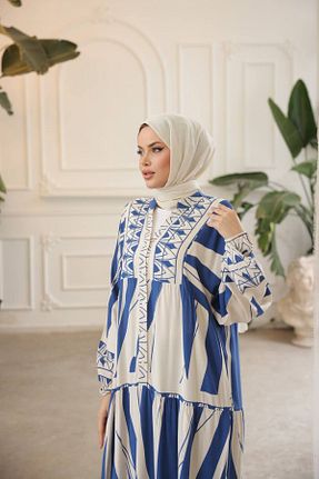 لباس آبی زنانه بافتنی Modalinaa - کد 902078237