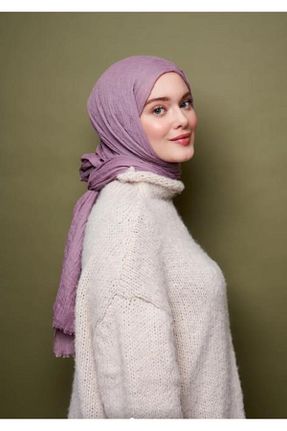 شال بنفش زنانه پنبه پلی استر Modakaşmir - کد 813565810