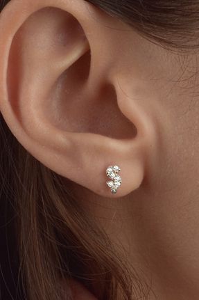گوشواره نقره سفید زنانه 925 عیار jelux silver - کد 161811421