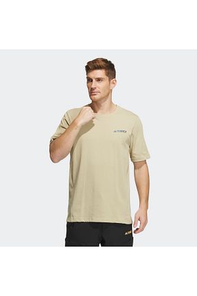 تیشرت اسپرت بژ مردانه رگولار adidas - کد 702921636