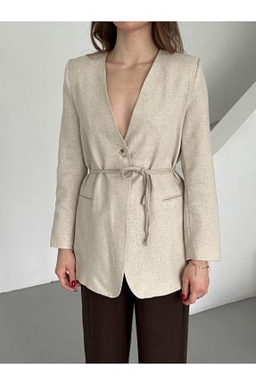 کت بژ زنانه رگولار Laluvia - کد 902080422