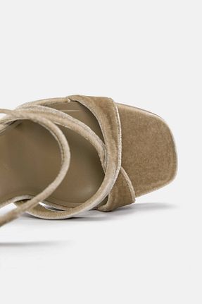 صندل بژ زنانه پاشنه پلتفرم Pull & Bear - کد 902080532