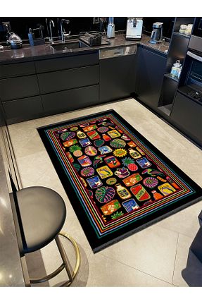 فرش رنگی قابل شستشو Rugs Modern Halı - کد 881755456
