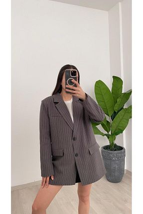 کت قهوه ای زنانه Blazer Nazline - کد 902099321