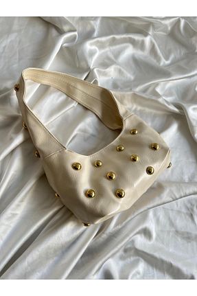 کیف دوشی بژ زنانه چرم مصنوعی Mia Collection - کد 902090647