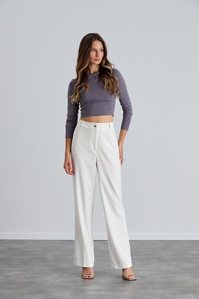 شلوار نباتی زنانه مخلوط ویسکون LİYACA - کد 902075099