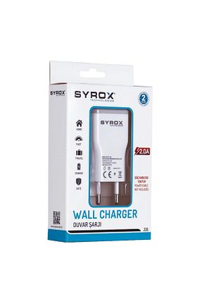 شارژر سفید Syrox - کد 5892385