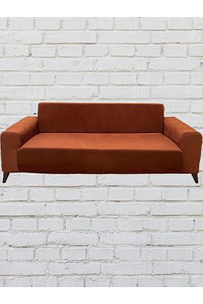 کاور مبل نارنجی مخمل Sahaneev - کد 832901235