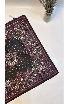 روسری زرشکی پلی استر Onur - کد 902121906