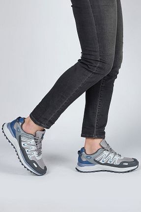 کفش اسنیکر طوسی مردانه بند دار Jump - کد 738826307
