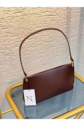 کیف دوشی قهوه ای زنانه چرم مصنوعی Nestiti collection - کد 902108008