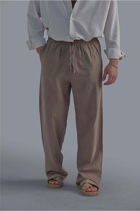 شلوار خاکی مردانه کتان OUTFİT MAN - کد 902126695