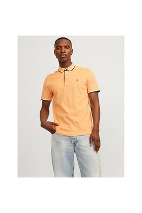 پولوشرت نارنجی مردانه پارچه Jack & Jones - کد 828853156