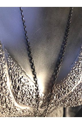 گردنبند استیل ( فولاد ) مشکی مردانه استیل (فولاد) vogutima - کد 796769957