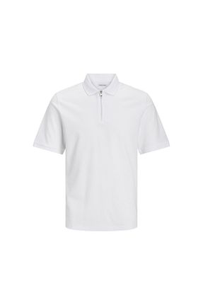 پولوشرت سفید مردانه پنبه ای Jack & Jones - کد 825469826