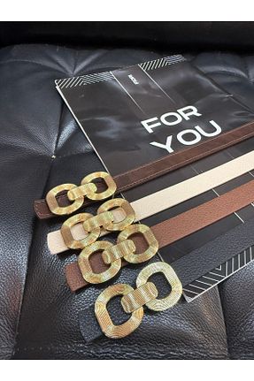 کمربند رنگی زنانه چرم مصنوعی Fiori - کد 902146576