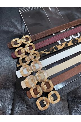 کمربند رنگی زنانه چرم مصنوعی Fiori - کد 902146524