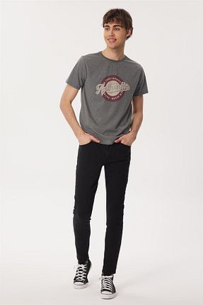 تیشرت طوسی مردانه رگولار Lee Cooper - کد 683149763