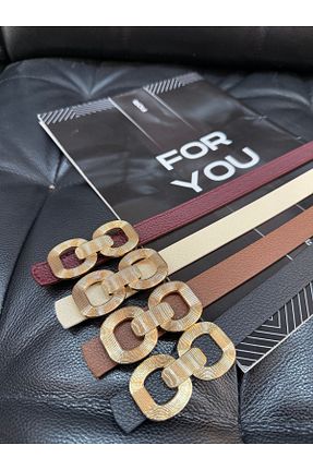 کمربند رنگی زنانه چرم مصنوعی Fiori - کد 902146472