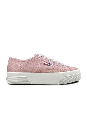 کفش اسنیکر صورتی زنانه بند دار Superga - کد 799161646