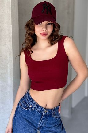 بادی زرشکی زنانه یقه U New Now - کد 902185035
