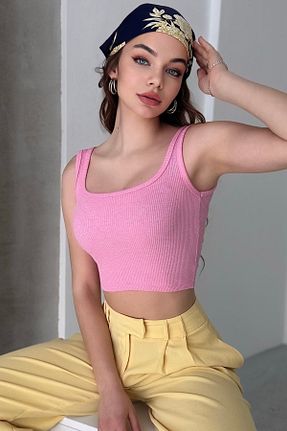 بادی صورتی زنانه یقه U New Now - کد 902184315