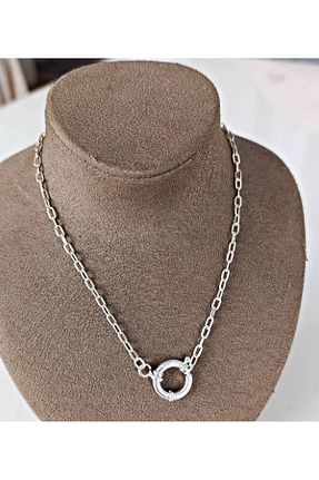گردنبند نقره سفید زنانه 925 عیار lilahgümüştr - کد 902188485
