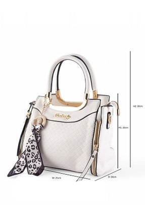 کیف دستی سفید زنانه سایز متوسط ROSECENTERBAZAAR - کد 861235969