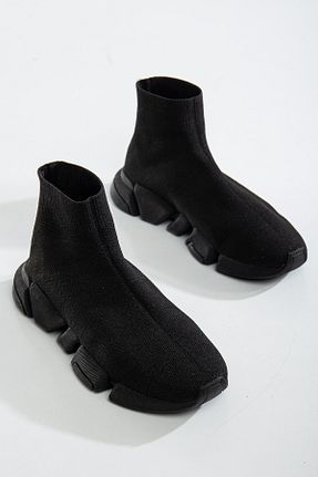 کفش اسنیکر مشکی زنانه بدون بند Elisay Moda YÜRÜMEK BIZIMLE GÜZEL - کد 901948194