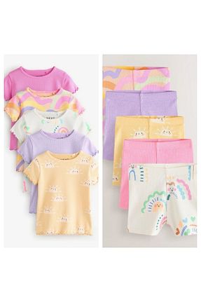 ست بالاتنه و پائین تنه رنگی بچه گانه بافتنی Next Baby - کد 902193843