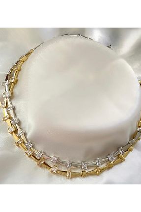 گردنبند جواهر طلائی زنانه سنگ naaksesuar - کد 902232601