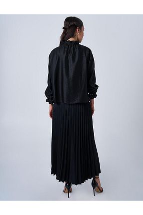 پیراهن حجاب مشکی زنانه رگولار Kayra - کد 902233366