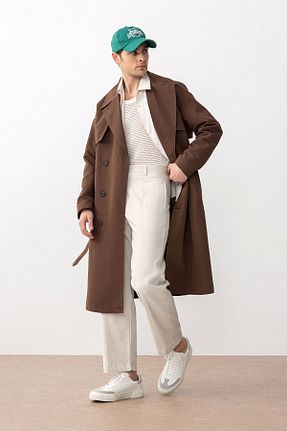 ترنچکت قهوه ای مردانه پلی استر Antioch - کد 879199006