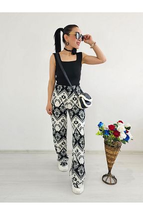شلوار مشکی زنانه پارچه 6 butik altı üstü butik - کد 902261184