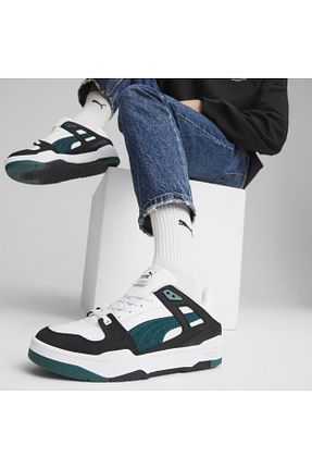 کفش اسنیکر سفید زنانه بند دار Puma - کد 836478380