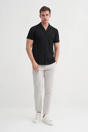 پیراهن مشکی مردانه رگولار Cazador - کد 902256399