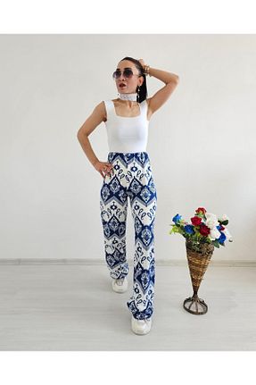 شلوار آبی زنانه پارچه 6 butik altı üstü butik - کد 902261907